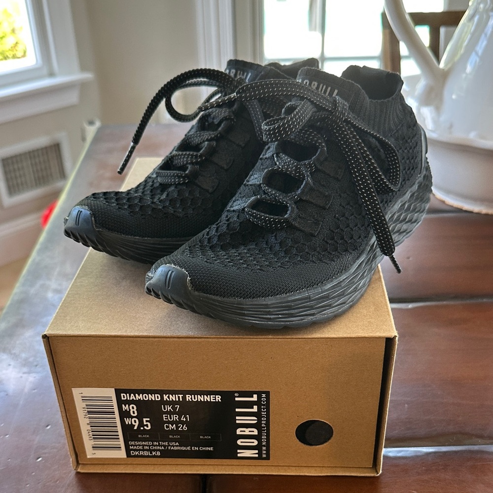 NOBULL Black Diamond Knit Women's Athletic Shoes